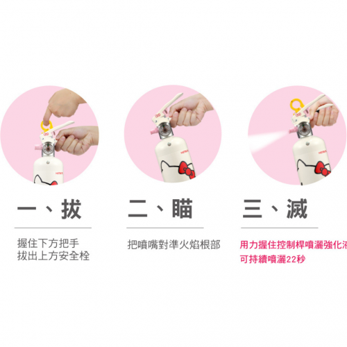 正德防火 CDFP 日本藥劑 台灣製造 Hello Kitty 經典白 中性強化液滅火器 家用滅火器推薦 家用滅火器哪種好 家用滅火器價格 家用滅火器品牌 家用滅火器使用方法 家用滅火器購買 家用滅火器維護 家用滅火器種類 家用滅火器安全標準