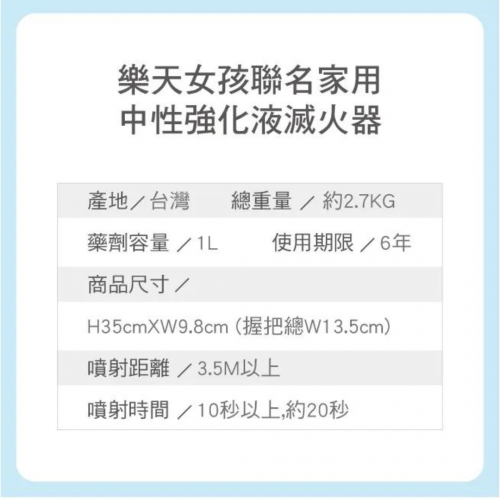 正德防火 CDFP 日本藥劑 台灣製造 樂天女孩 中性強化液滅火器 家用滅火器推薦 家用滅火器哪種好 家用滅火器價格 家用滅火器品牌 家用滅火器使用方法 家用滅火器購買 家用滅火器維護 家用滅火器種類 家用滅火器安全標準