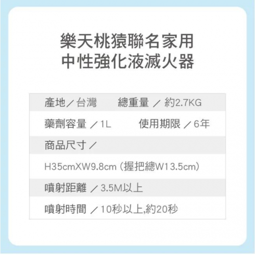 正德防火 CDFP 日本藥劑 台灣製造 樂天桃猿 中性強化液滅火器 家用滅火器推薦 家用滅火器哪種好 家用滅火器價格 家用滅火器品牌 家用滅火器使用方法 家用滅火器購買 家用滅火器維護 家用滅火器種類 家用滅火器安全標準